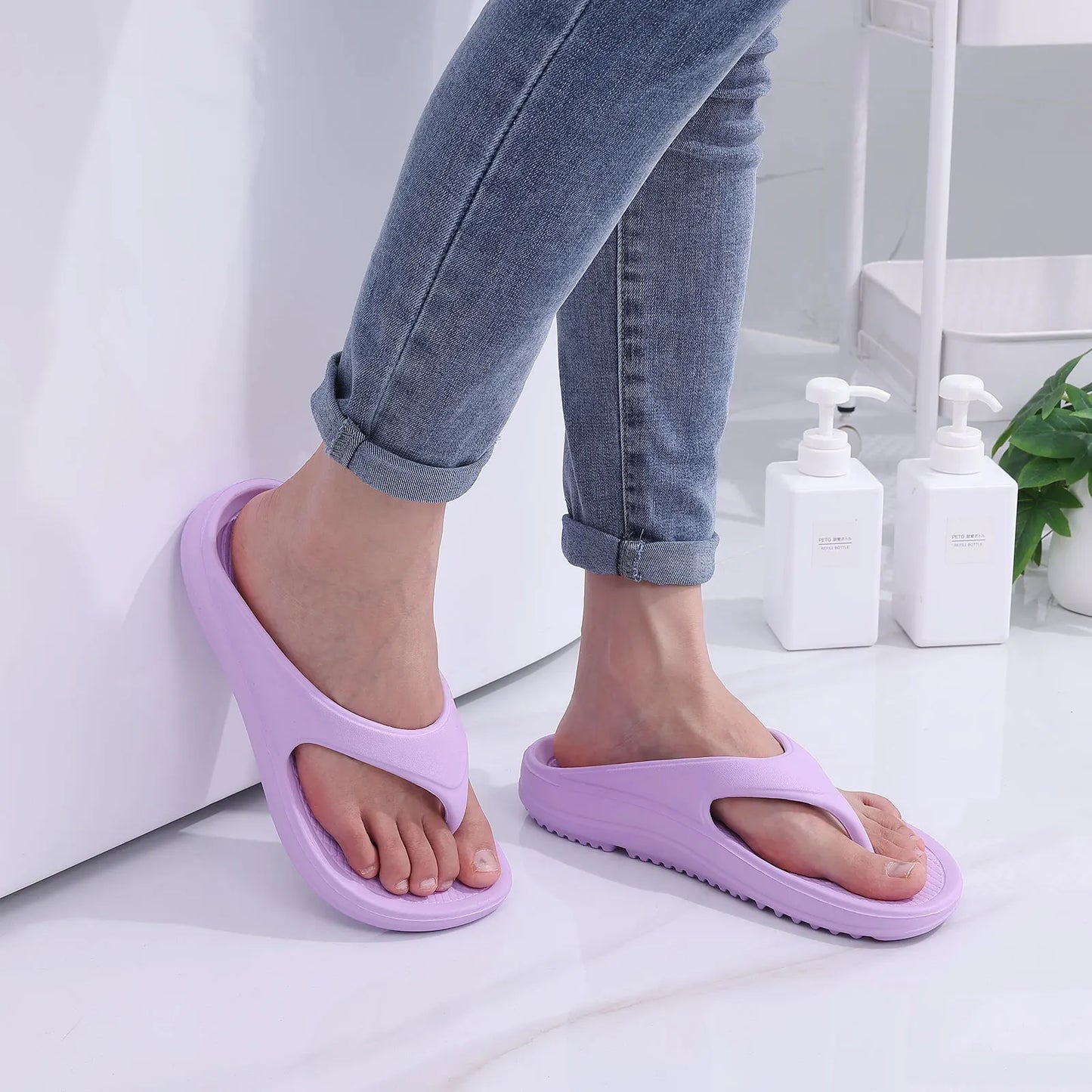 Weiche Orthopädische Damen-Flip-Flops | Sommer-Sandalen mit Fußgewölbeunterstützung | Weiche Erholungsschuhe für Strand & Alltag Kaufschwan®