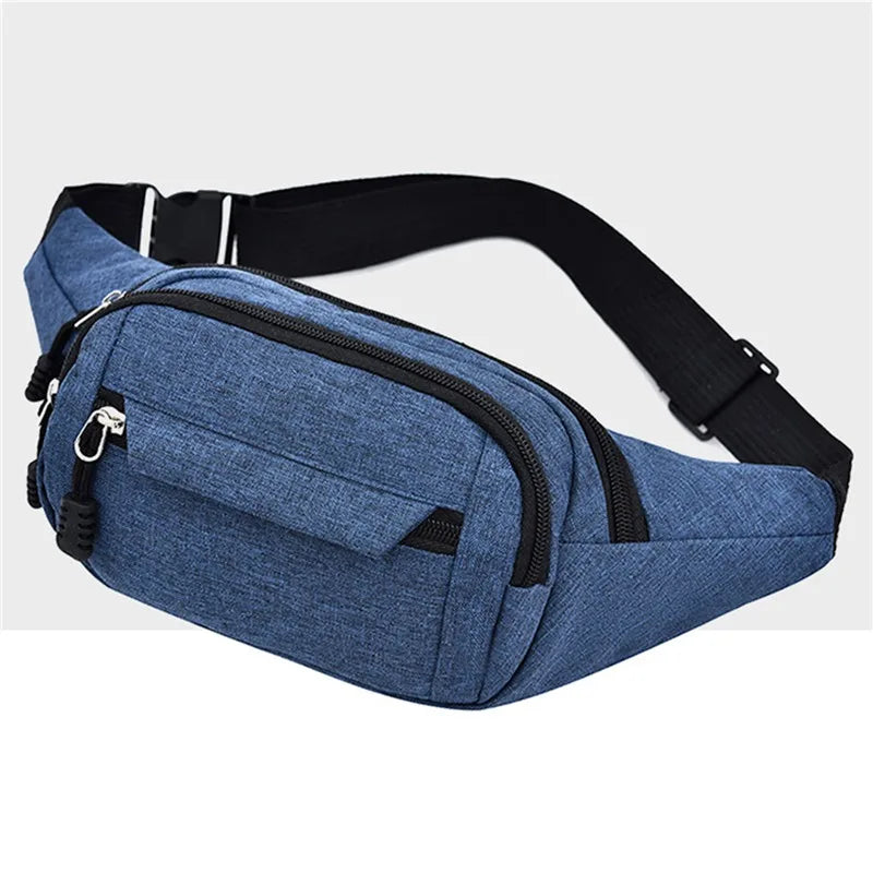 Unisex Hüft- und Bauchtasche – Banana Bum Bag | Modische Gürteltasche, Crossbody Brusttasche & Reise Fanny Pack für Damen und Herren Kaufschwan® Blau A