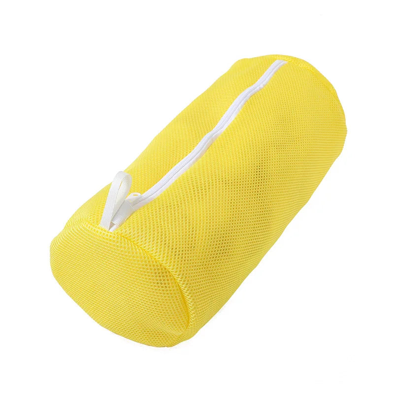 Schuh-Wäschenetz für Waschmaschine – Honigwaben-Mesh Waschbeutel mit Reißverschluss | Schuhreinigungsbeutel für Sneaker & Laufschuhe (39×18cm)