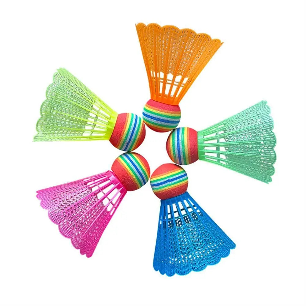 4 Stück Bunte Federbälle – Langlebige Trainings Federbälle mit Stabiler Flugbahn | Outdoor Badminton Zubehör Kaufschwan®