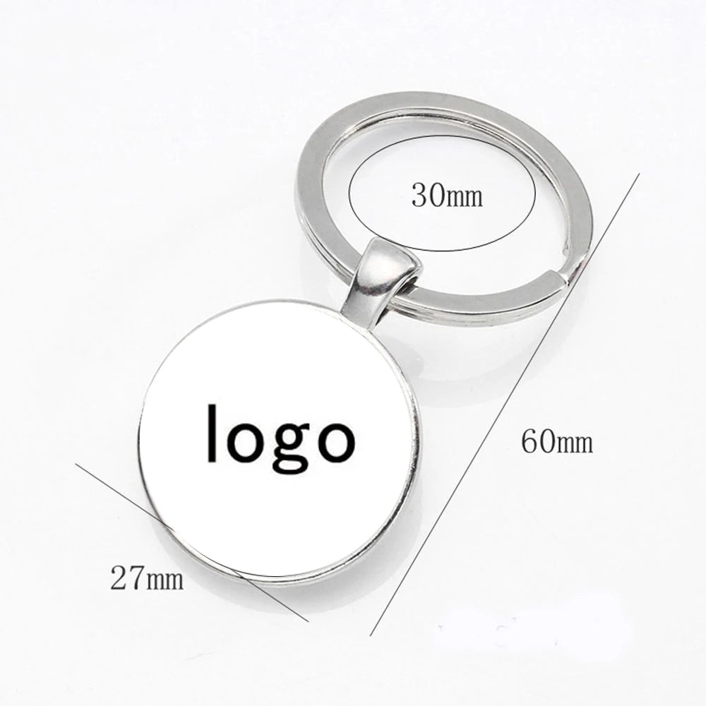 Personalisierter Schlüsselanhänger mit Logo – Individuelle Schwarz-Weiß oder Farb-Foto Gravur | Firmenlogo & Persönliches Geschenk