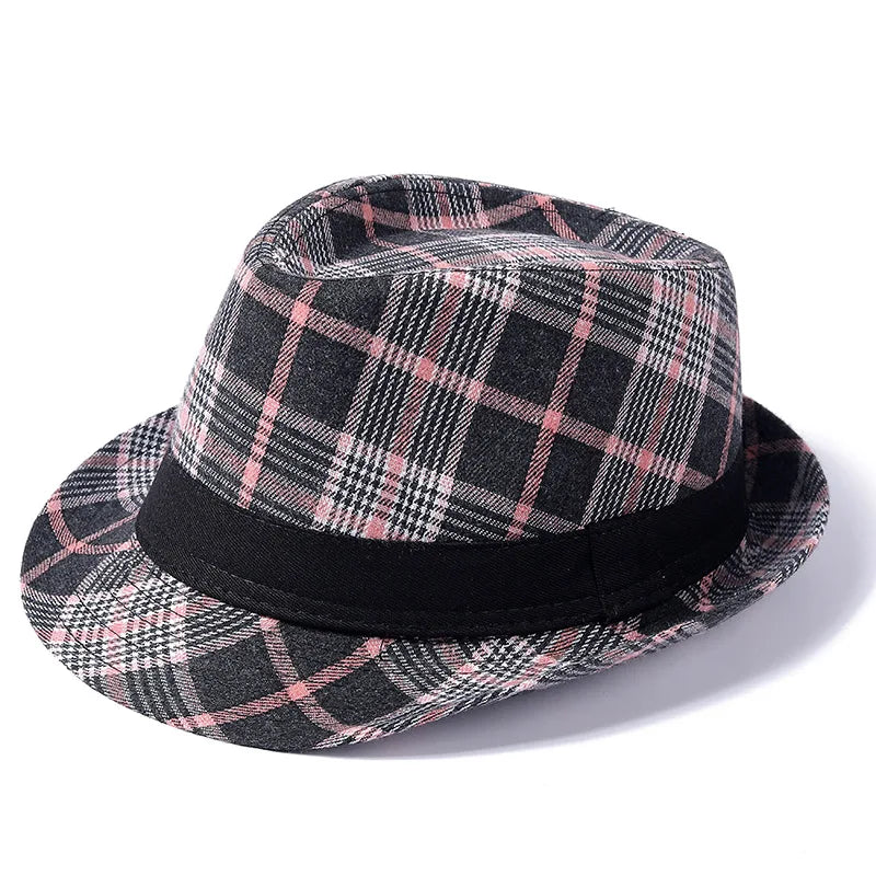 Britischer Hut – Europäischer & Amerikanischer Neuer Gentleman Hut, Herren Sonnenschutz Jazz Fedora & Bucket Hut Kaufschwan® Rot