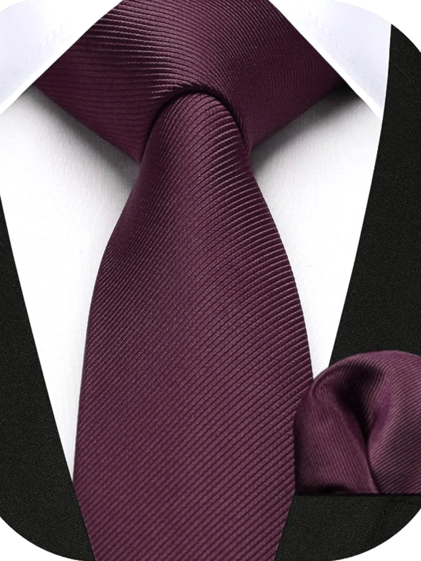 Herren Seidenkrawatten-Set – 6 cm Schmale Krawatte mit Passendem Einstecktuch | Elegantes Geschenk für Hochzeit, Business & Formelle Anlässe Kaufschwan®