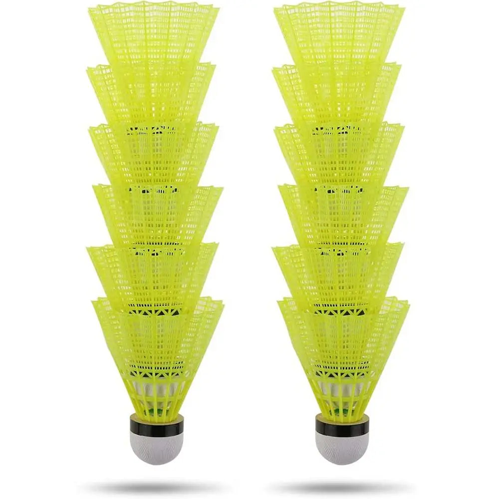 3/6 Stück Langlebige Gelbe Nylon Federbälle – Trainings Federbälle für Indoor & Outdoor Badminton Kaufschwan®