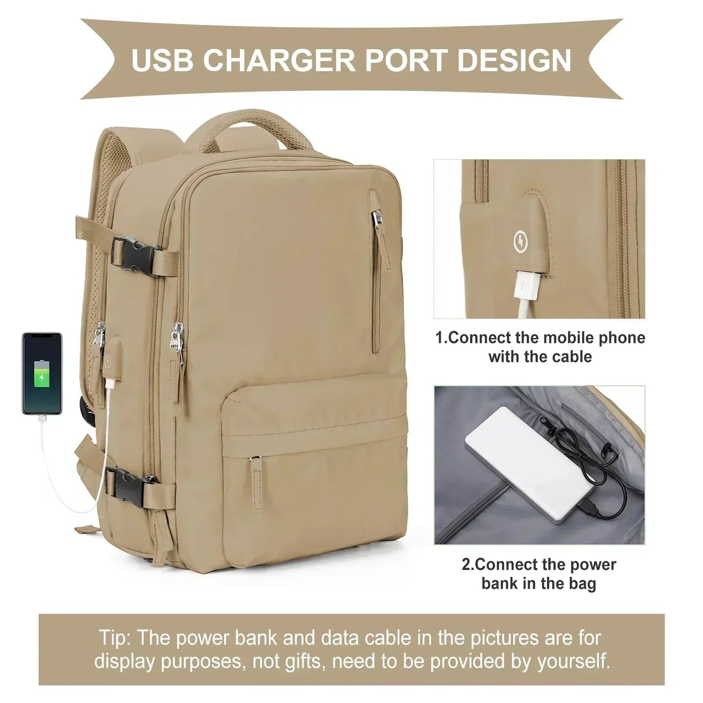 Handgepäck Rucksack | Laptop-Rucksack für Flugreisen | Schul- & Arbeitstasche Kaufschwan®