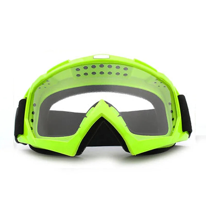 Transparente Skibrille – Winddichte Motorrad- & Fahrradbrille | HD Anti-Beschlag Schneebrille für Outdoor Sport & Winteraktivitäten Kaufschwan® Klar-Grün