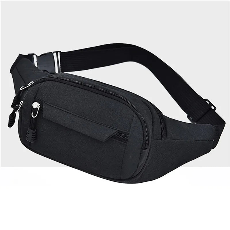 Unisex Hüft- und Bauchtasche – Banana Bum Bag | Modische Gürteltasche, Crossbody Brusttasche & Reise Fanny Pack für Damen und Herren Kaufschwan® Schwarz A