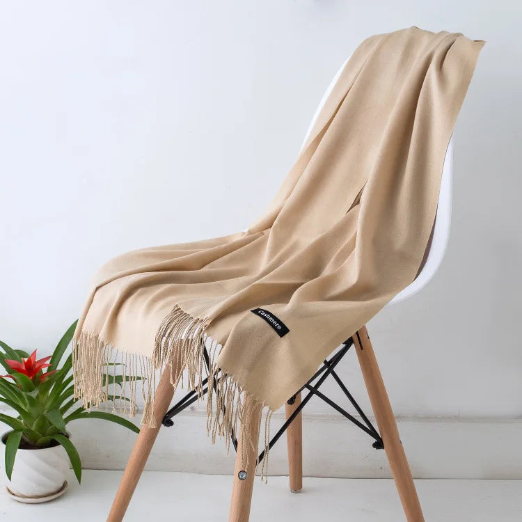 Damen Pashmina Schal | Weich wie Kaschmir | Warmer Winter Schal, Reise- & Büro-Accessoire