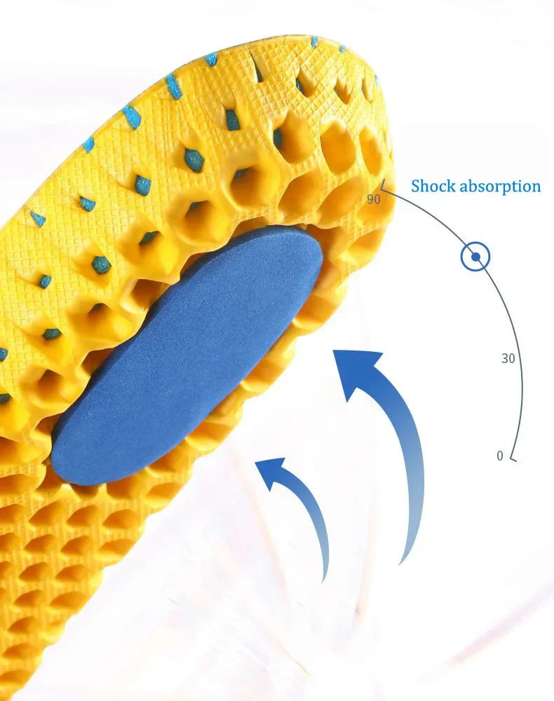 Neue Orthopädische Memory Foam Einlegesohlen | Atmungsaktive Mesh Sporteinlagen für Damen & Herren | Dämpfung & Fußgewölbeunterstützung Kaufschwan®