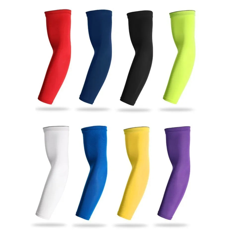 1 Stück Sport Kompressions Armmanschette – UV Schutz Ärmel für Basketball, Laufen, Radfahren & Volleyball Kaufschwan®