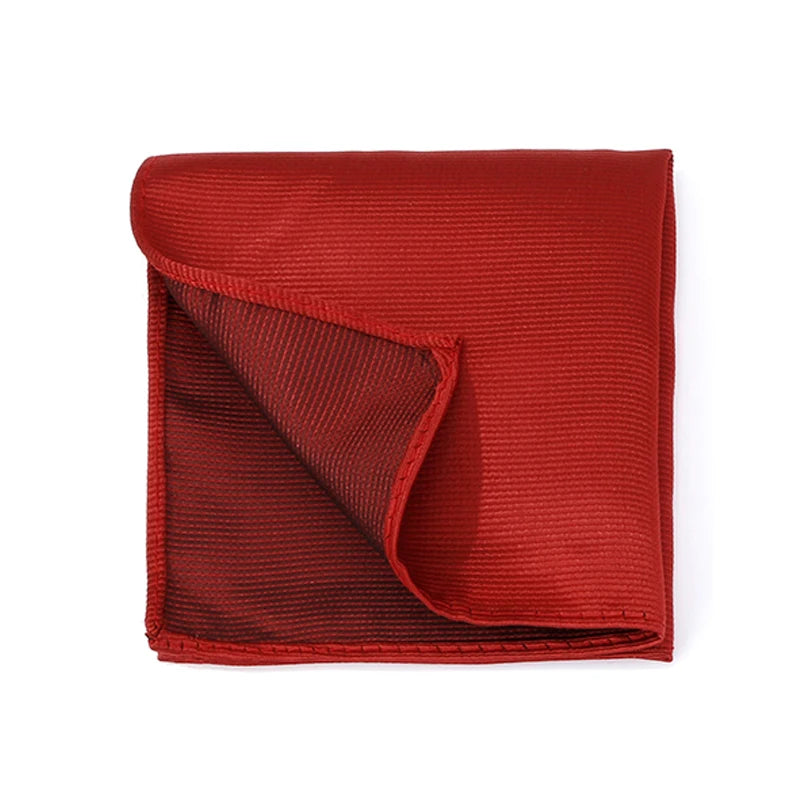 Klassisches Herren Einstecktuch – Mehrfarbig, Einfarbig & Gestreift, Elegantes Business-Accessoire für Anzüge Kaufschwan® Weinrot