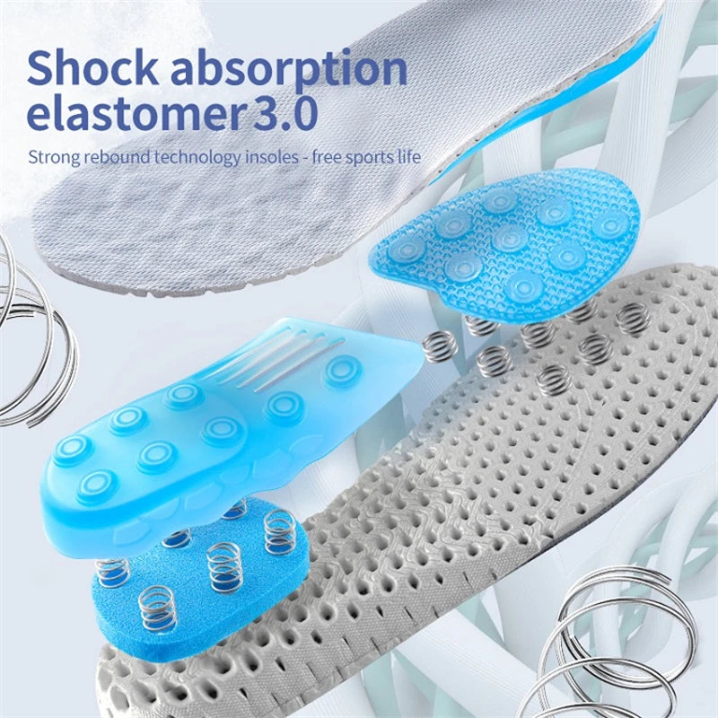 Silikon Orthopädische Schuhsohlen Einlegesohlen | EVA Feder Fußgewölbe-Unterstützung bei Plattfüßen & Plantarfasziitis Kaufschwan®