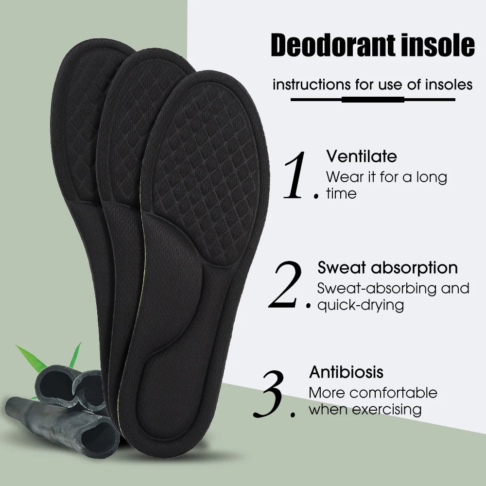 12/2 Stück Weiche Memory Foam Orthopädische Einlegesohlen | Deodorierend & Antibakteriell für Sport & Alltag Kaufschwan®