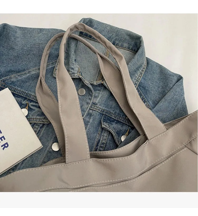 Casual Fashion Tote Bag mit Großer Kapazität – Damen Schultertasche für Reisen & Alltag | Ästhetische Handtasche mit Kordelzug Kaufschwan®