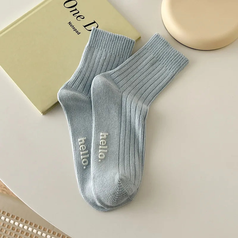 Süße Damensocken | Mode Frühling/Sommer | Weich, Atmungsaktiv, Schweißabsorbierend Bunte Socken Kaufschwan® Blau Einheitsgröße