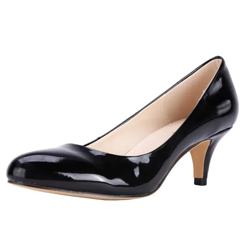 Damen Lackleder-Business-Pumps – Spitzes Design & 5 cm Absatz | Elegante Schuhe für Büro, Business & Formelle Anlässe Kaufschwan®