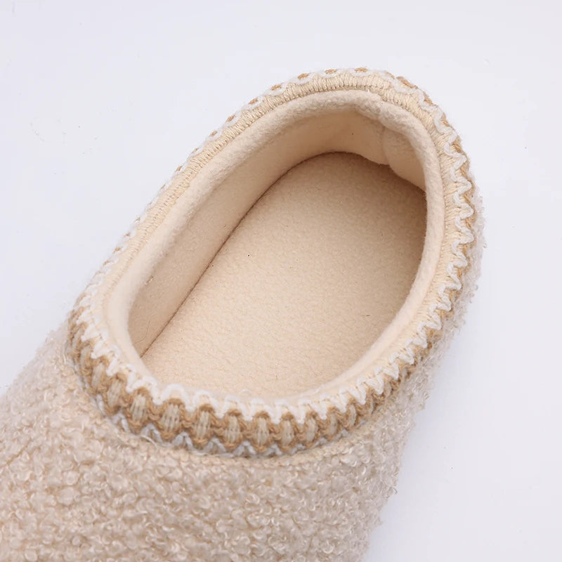 Winter-Hausschuhe für Damen | Warme Modische Flache Schuhe | Rutschfeste & Verschleißfeste Outdoor-Slipper Kaufschwan®