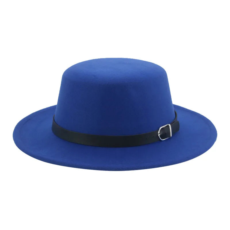 Gefilzter Herren Hut – Einfarbiger Klassischer Fedora mit Gürtelband, Casual & Formeller Winterhut Kaufschwan®