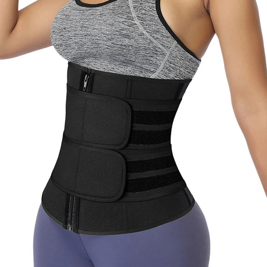 Taillentrainer in Übergröße für Damen – Sport Korsett Gürtel, Bauchweg Mieder, Schweiß-Trimmer für Training & Gewichtsreduktion Kaufschwan®