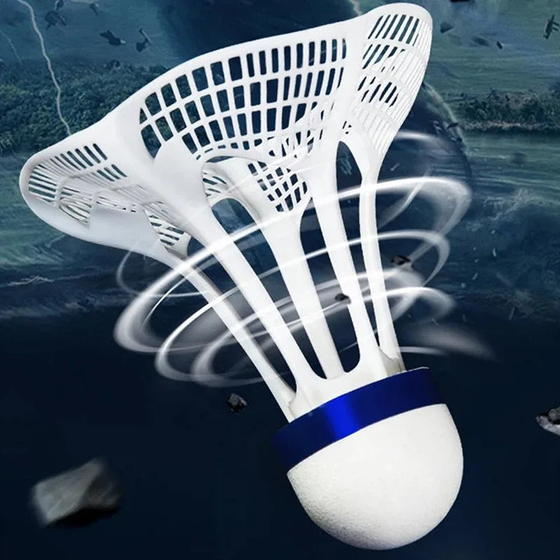 3 Stück Windfeste Badminton Federbälle – Bunte Nylon Trainings Federbälle | Windresistente Outdoor Sportaccessoires Kaufschwan®