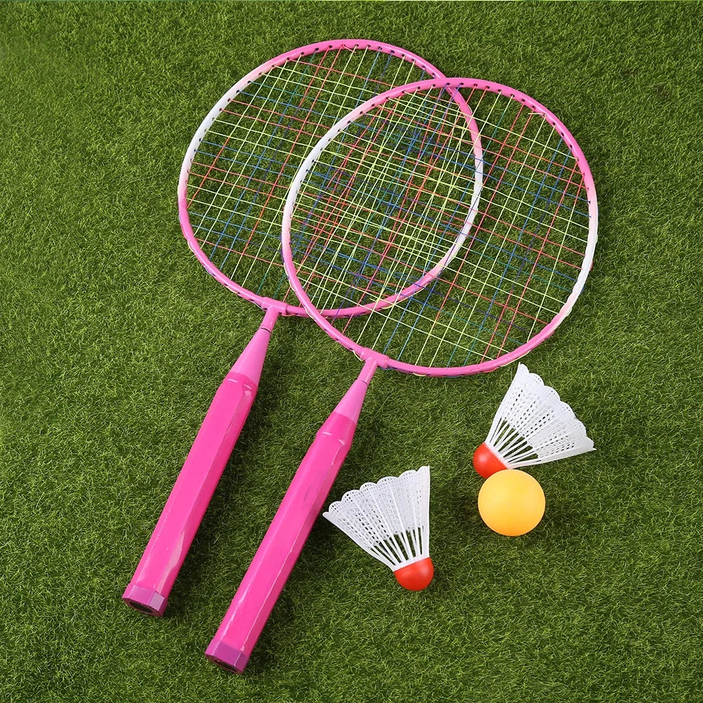 Kinder Badminton Set – Leichte Badmintonschläger mit Federball | Outdoor Sportspiel für Kinder & Anfänger Kaufschwan®