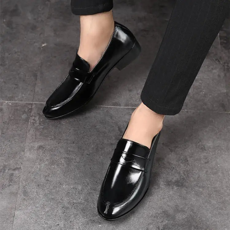 Herren Business-Loafer mit Spitze – Elegante Slip-On Lederschuhe | Formelle Freizeitschuhe für Frühjahr & Herbst im Sale Kaufschwan®