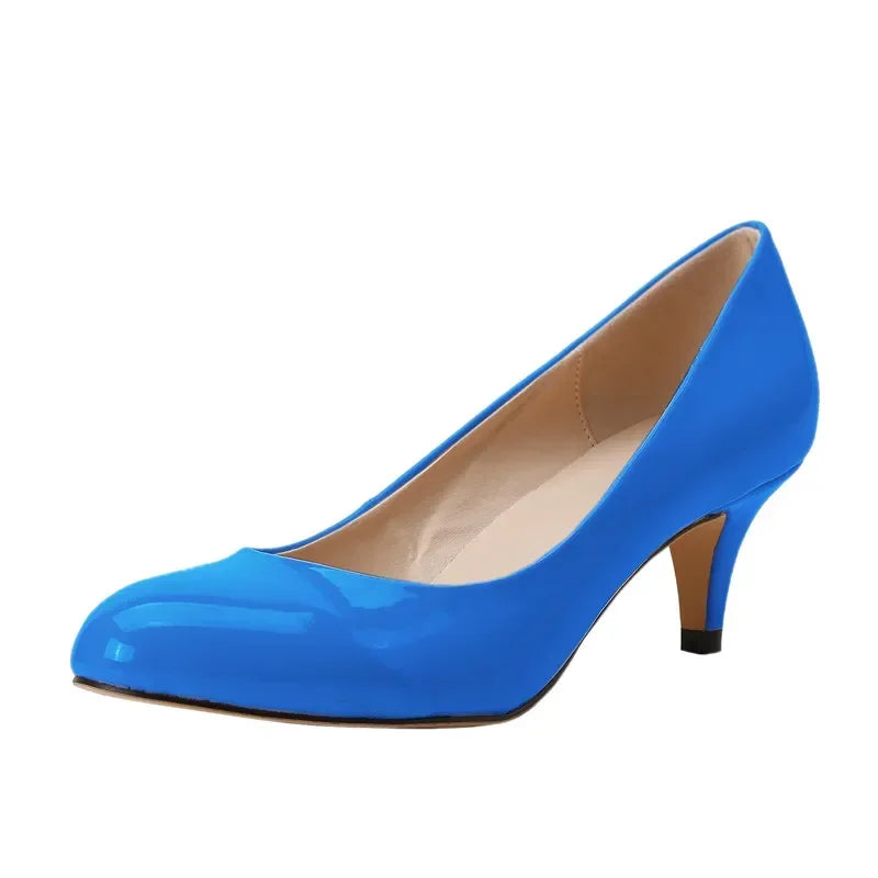 Damen Lackleder-Business-Pumps – Spitzes Design & 5 cm Absatz | Elegante Schuhe für Büro, Business & Formelle Anlässe Kaufschwan®