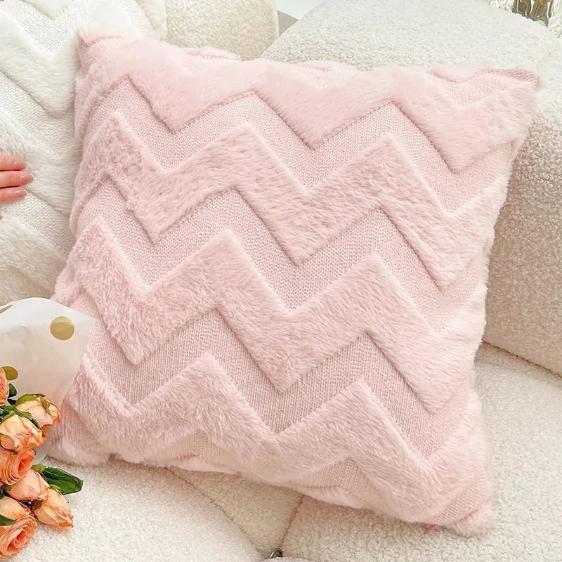Tulpen-Kissen | Niedliches Rosa Kürbis-Kissen | Sofa-, Bett- & Dekokissen Kaufschwan® Rosa 3