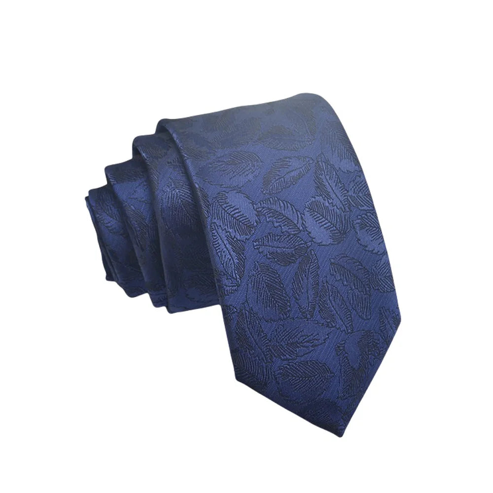 Herren Jacquard-Krawatte 8 cm – Hochwertige Krawatte mit Punkt- & Blumenmuster | Elegantes Accessoire für Business, Büro & Hochzeit