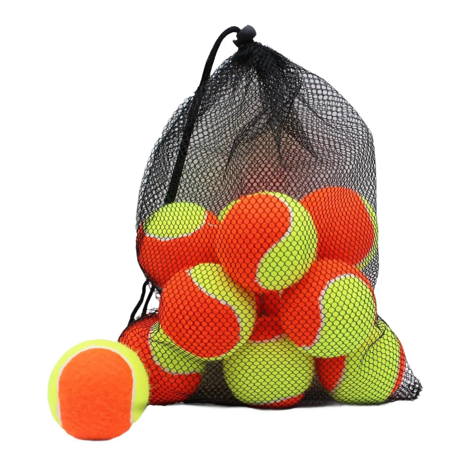 20er Pack Tennisbälle für Training & Übungen – Robuste 2,52" Standardgröße Bälle für Outdoor Sport & Tennistraining Kaufschwan® Orange Gelb