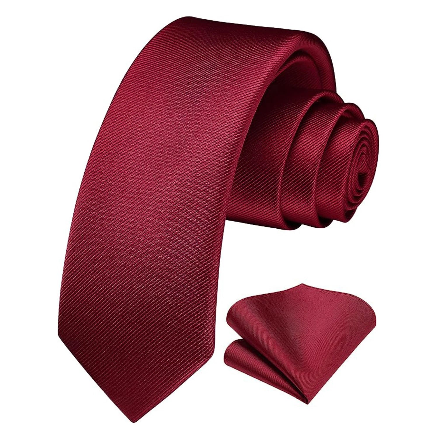 Herren Seidenkrawatten-Set – 6 cm Schmale Krawatte mit Passendem Einstecktuch | Elegantes Geschenk für Hochzeit, Business & Formelle Anlässe Kaufschwan®