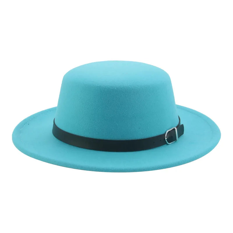 Gefilzter Herren Hut – Einfarbiger Klassischer Fedora mit Gürtelband, Casual & Formeller Winterhut Kaufschwan®