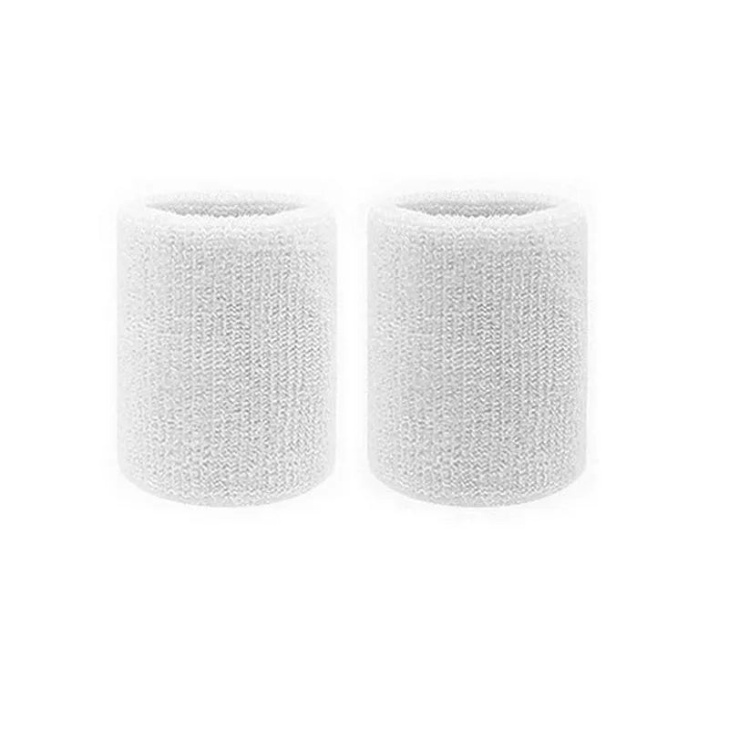 2 Stück Sport Schweißbänder – Schweißabsorbierende Tennis & Fitness Armbänder | Atmungsaktive Elastische Handgelenkbänder für Damen & Herren