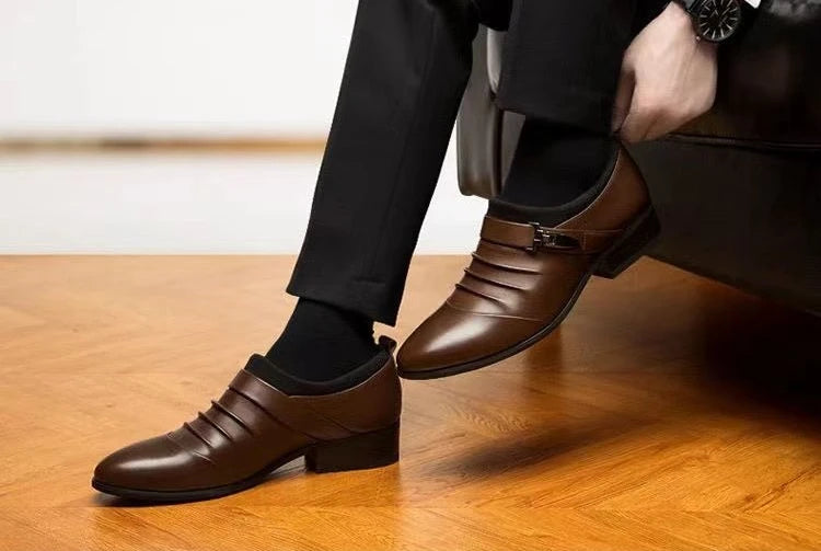 Herren Formelle Spitzschuhe – Hochwertige Luxus-Businessschuhe | Eleganter Stil für Herbst & Winter zum Günstigen Preis Kaufschwan®