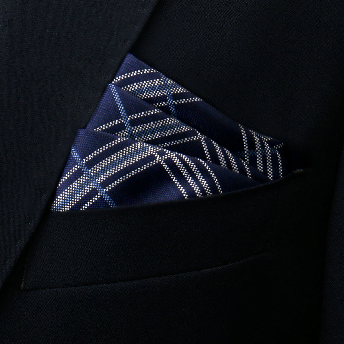 Neues Stil Herren Einstecktuch – Schwarzes Taschentuch Anzug Accessoire für Hochzeit, Party & Geburtstagsgeschenk