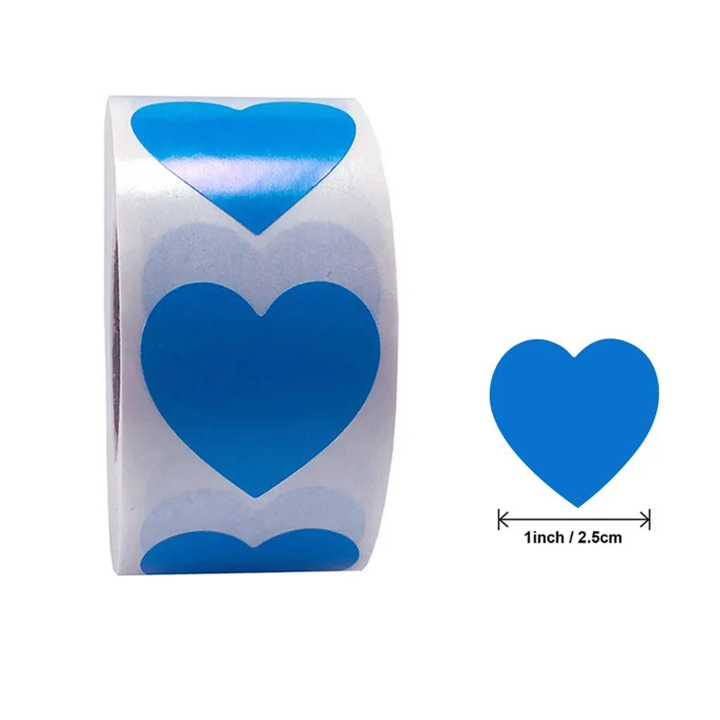 Herzförmige Aufkleber – Niedliche Etiketten für Kinder, Scrapbooking, Geburtstage, Hochzeiten, Spielzeug & Geschenkdekoration