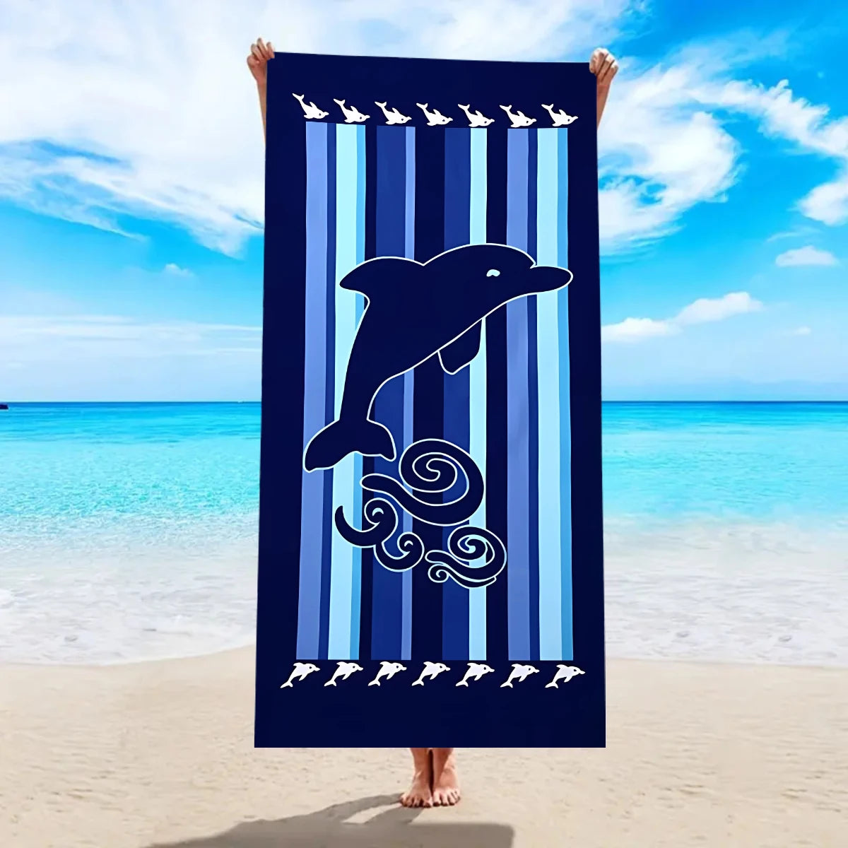 Ultrafeines Mikrofaser Strandtuch – Schnell Trocknend & Saugfähig | Multifunktionales Handtuch für Schwimmen, Yoga, Reisen & Camping