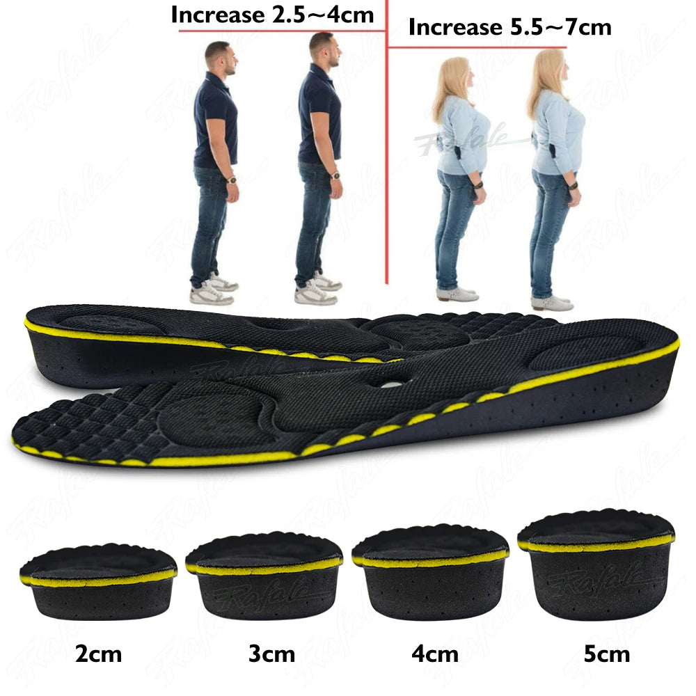 VTHRA Unsichtbare Einlegesohlen mit Höhenverstärkung (2–5cm) | Magnetische Fersenkissen mit Fußgewölbeunterstützung für Damen & Herren Kaufschwan®