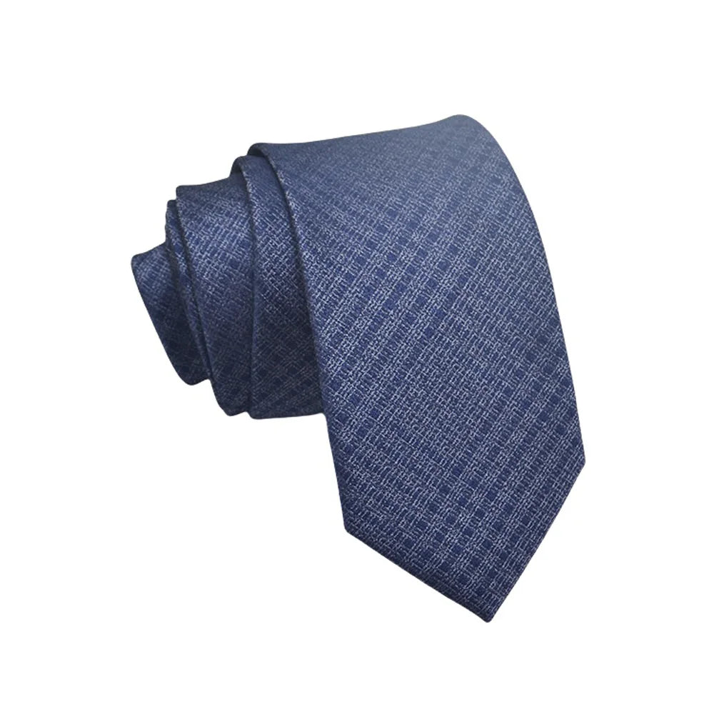 Herren Jacquard-Krawatte 8 cm – Hochwertige Krawatte mit Punkt- & Blumenmuster | Elegantes Accessoire für Business, Büro & Hochzeit