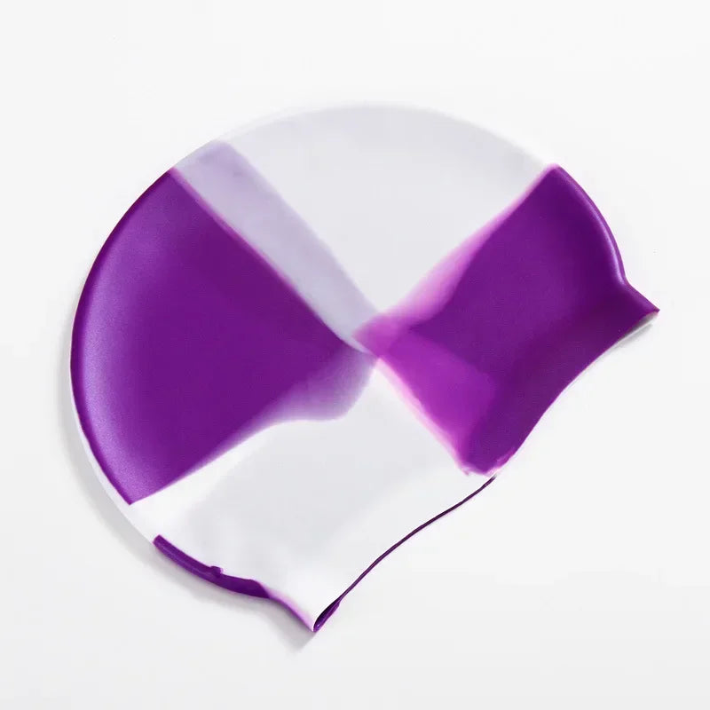 Silikon Schwimmkappe – Wasserdicht & Elastisch | Badehaube für Lange Haare | Unisex Schutzkappe für Schwimmbad & Training