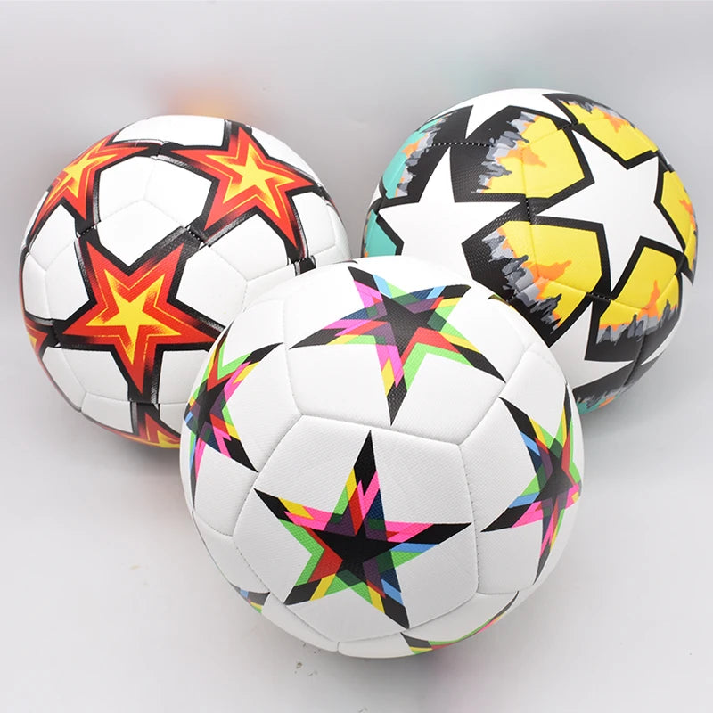 Professioneller Fußball Größe 5 – Hochwertiger Weicher PU Fußball | Outdoor Sport, Liga & Trainingsspiel Kaufschwan®