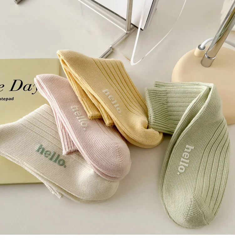 Süße Damensocken | Mode Frühling/Sommer | Weich, Atmungsaktiv, Schweißabsorbierend Bunte Socken Kaufschwan®