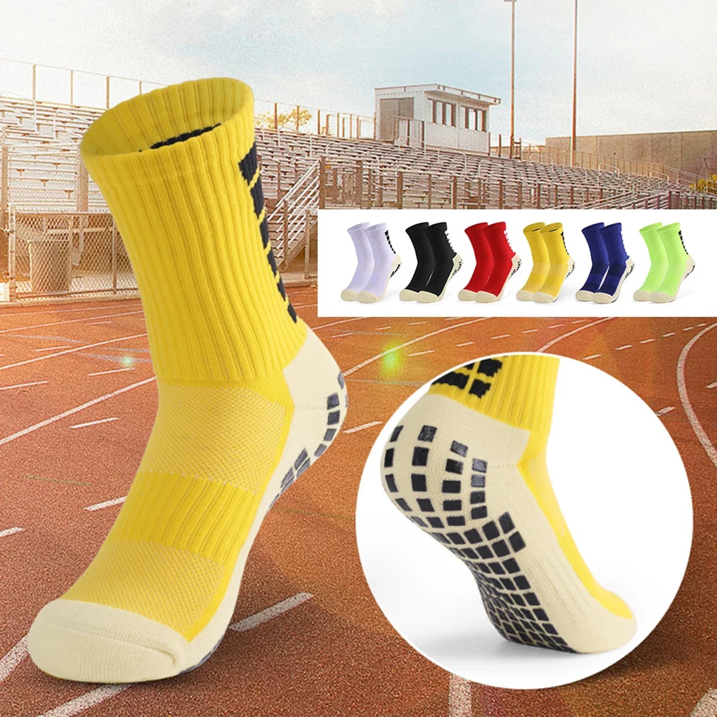 Herren Anti-Rutsch-Sportsocken | Fußball, Basketball, Volleyball, Laufen, Trekking & Wandern Kaufschwan®