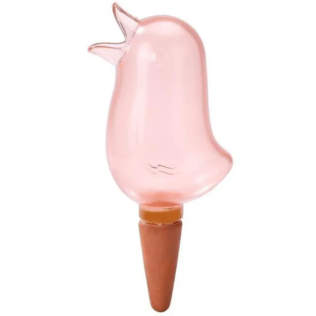 Automatische Pflanzenbewässerung im Vogel Design – Selbstbewässernder Pflanzenspike | Tropfbewässerungssystem für Zimmerpflanzen & Blumentöpfe