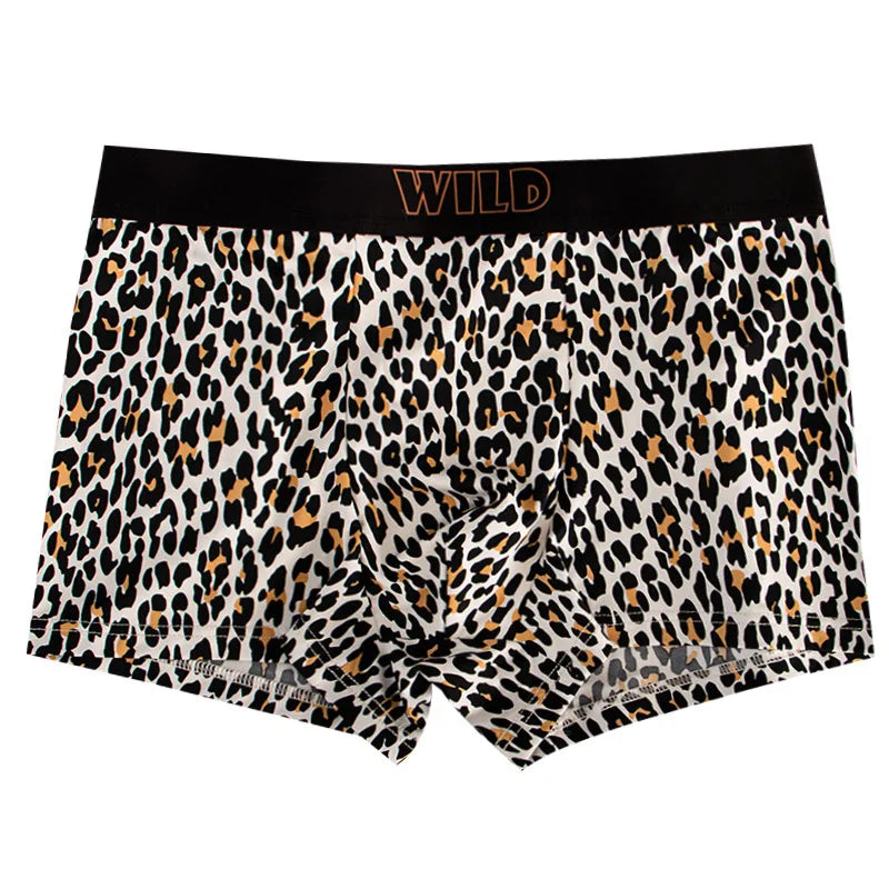 Leoparden-Print Herren Boxershorts | 1er oder 3er-Pack Bequeme Baumwollunterwäsche | Atmungsaktive Boxershorts | Größen M–XXL Kaufschwan®