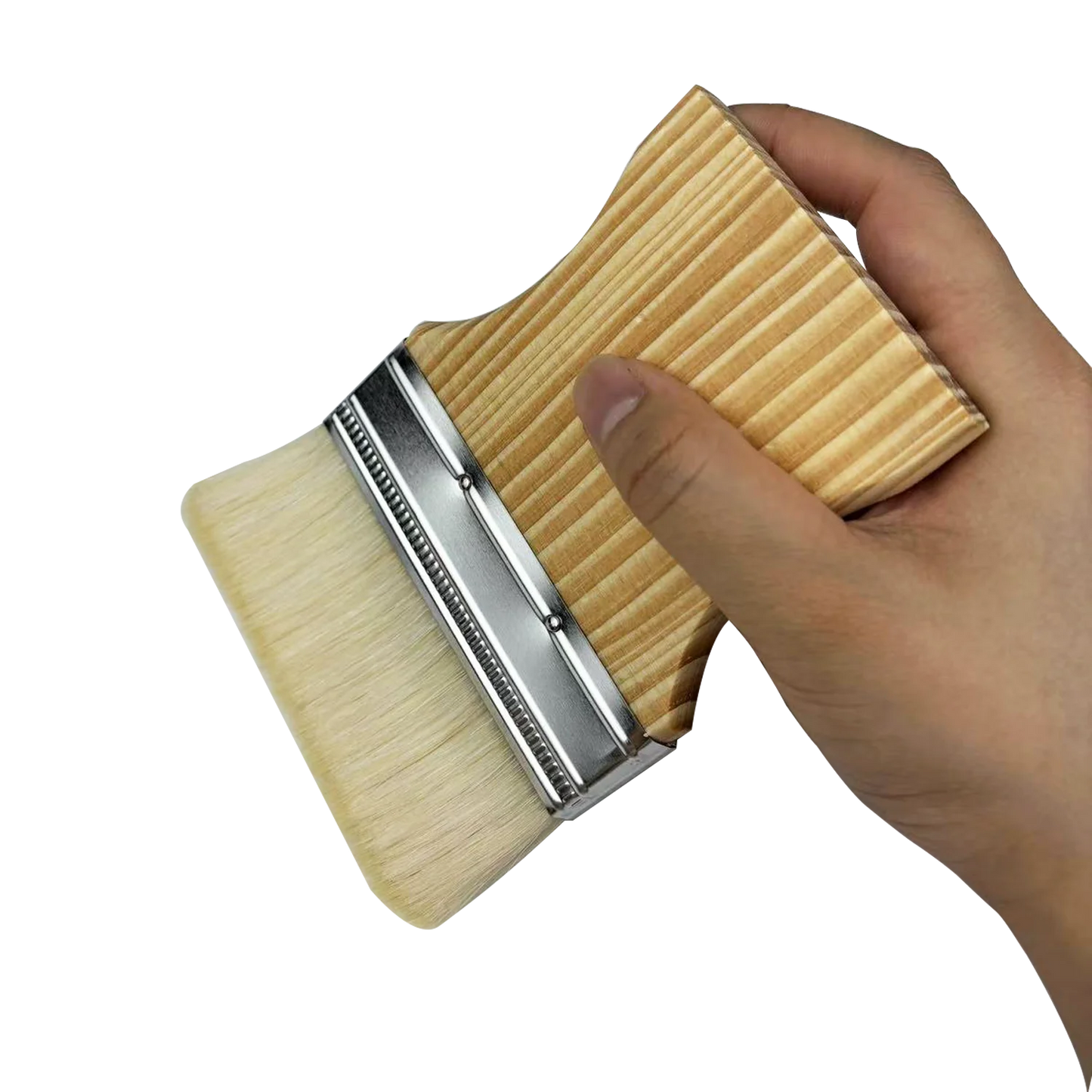 Hochwertiges Woll Flachpinsel Set – Holzgriff Pinsel für Öl- und Acrylmalerei Kaufschwan®