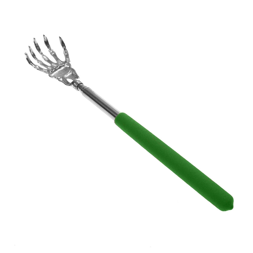 Edelstahl Teleskop-Rückenkratzer | Ausziehbarer Juckreiz-Linderer & Massager | Gesundheitsprodukt & Handwerk Kaufschwan® Grün