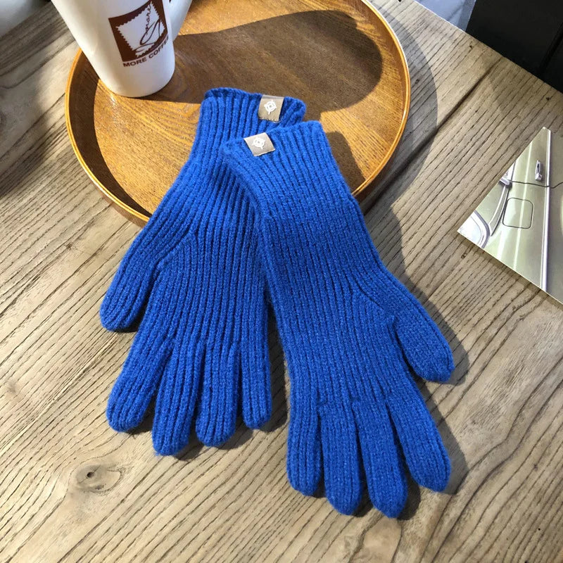 Damen Fashion Touchscreen Strickhandschuhe – Warme Flauschige Winterhandschuhe | Alltag, Arbeit & Outdoor Kaufschwan® Bla Einheitsgröße
