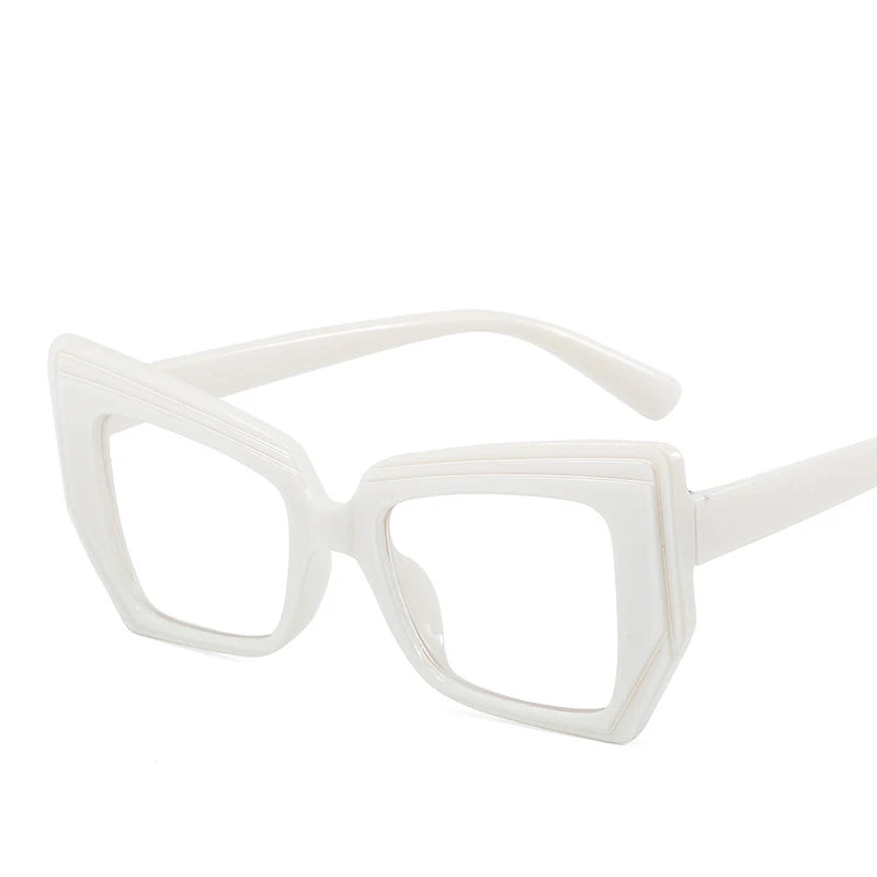 Computer Glasses Frame Women Men Anti Blue Light Polygon Special-Shaped Eyewear Blocking Glasses Optical Spectacle Eyeglass Kaufschwan® Multi Transparent