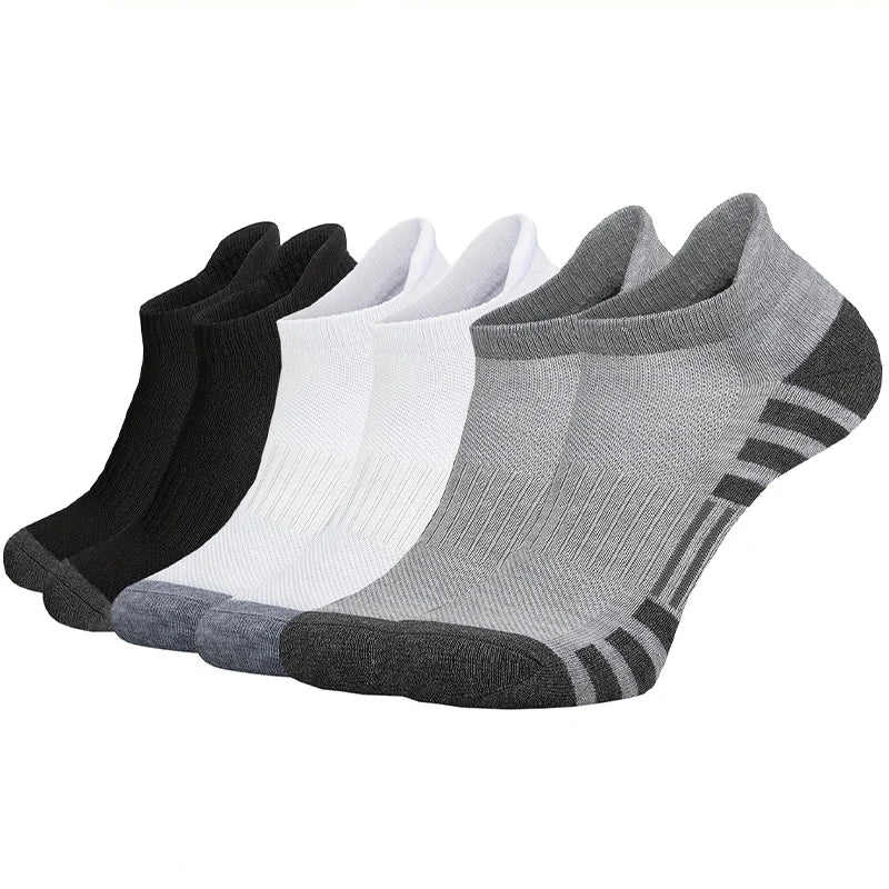 12 Paare Herren Mesh Atmungsaktive Sportsocken | Ganzjahres Einfarbige Kurzsocken Kaufschwan® 6 Paare gemischte Farben Einheitsgröße